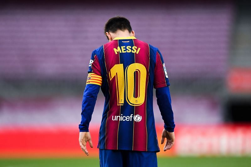 Lionel Messi's contract is up this summer. (Photo by David Ramos/Getty Images)